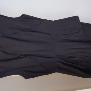 Black fitted mini dress